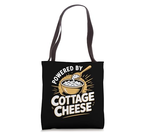 Powered By Cottage Cheese Protein Fuel Tote Bag