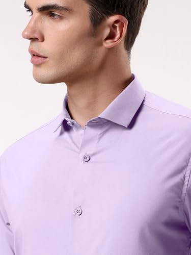 Image of Beyoung Cotton Plain Regular Fit Shirt for Men | Full Sleeve | Formal Shirt | Classic Collar Cotton