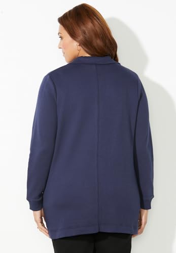 Catherines Women's Plus Size Quilted Knit Jacket2