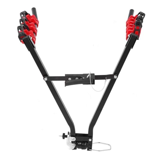 Xcello Portabiciclette per Auto in Acciaio Resistente, Portabiciclette da Traino per 3 Biciclette, vestibilità Universale