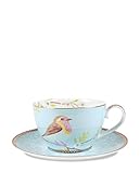 PiP Studio Cappuccino Tasse mit Untertasse | Blau - 280 ml