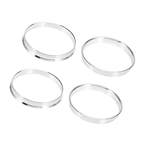 ACROPIX 4pcs 72.6mm to 70.3mm Aluminum Alloy Hub Centric Rings Silver Tone by ACROPIX - Used condition - CA$8.86