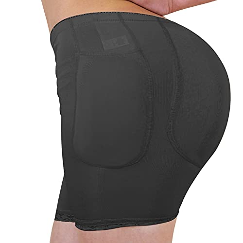YUENA CARE Hip Pads for Women Butt Hip Padded Butt Lifter Underwear Silicone Black
