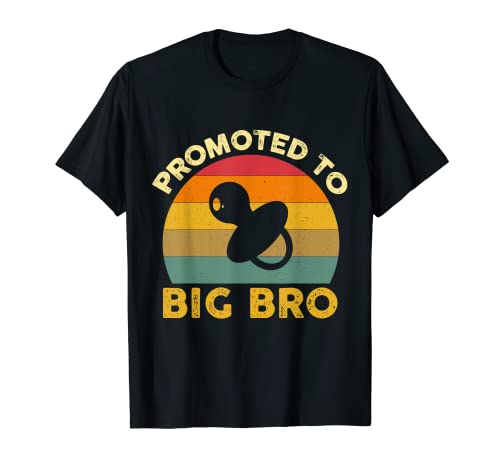 Vintage Retro Promoted To Big Bro Funny Soon To Be Big Bro T-Shirt
