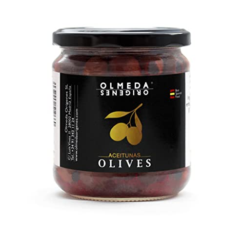 OLMEDA ORÍGENES - Aceitunas Cuquillo sin hueso (Tarro cristal 370 gr)