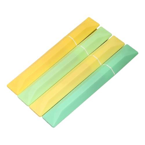 Set of 4 Soft Chiseled Tip Highlighter Pen 4 Color Highlighter Marker Pen for Journaling Scrapbooking Color Coding Highlighters