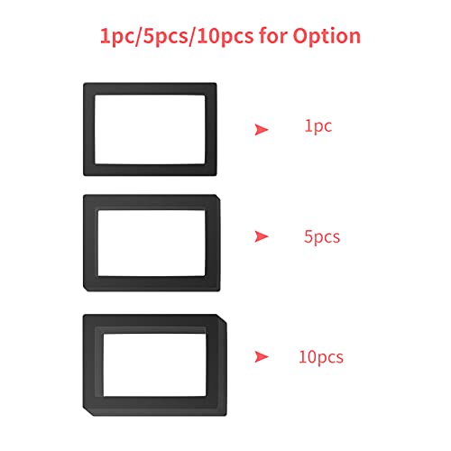 Moniel Gaxeta de LCD preta 9,5 x 6,7 pol. Proteção contra derramamento de resina com panos anti-poei