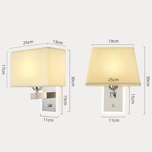 Aplique de pared LED retro industrial con interruptor y luz blanca para interior 6