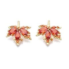 Red Maple Leaf Charms_5 pcs