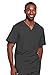 Cherokee Men's Premium Core Stretch Unisex V-Neck Scrub Top, Pewter, X-Large
