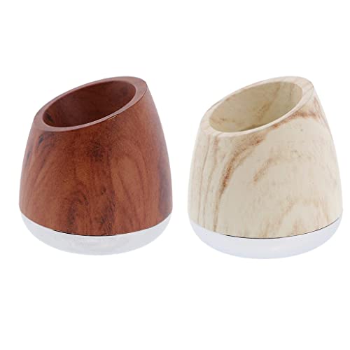 shamjina Suporte de Segurança Estável - Ferramenta de Barbear Masculina, Marrom