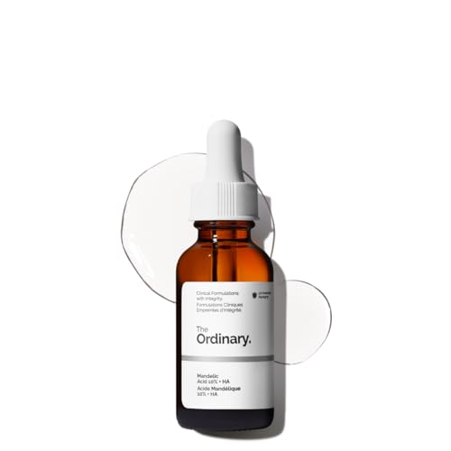 The Ordinary Mandelic Acid 10% + Hyaluronic Acid, Gentle Exfoliating Serum for Clarity and Hydration, 1 Fl Oz
