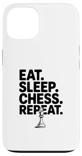 Eat Sleep Chess Repeat Funny �{�[�h�Q�[�����D�ƌ��� �X�}�z�P�[�X iPhone 13 �p