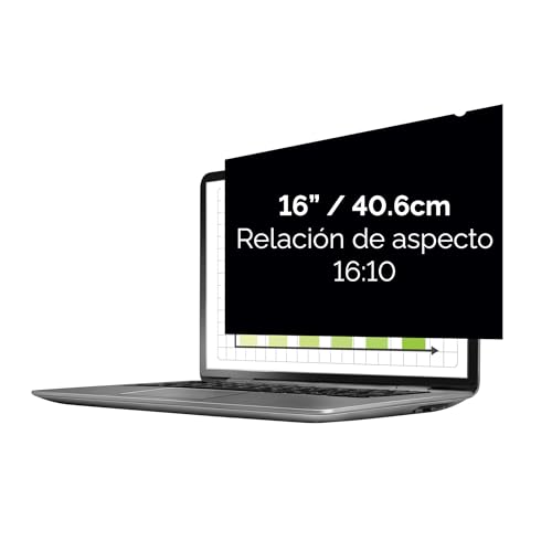 Filtro de privacidad PrivaScreen Fellowes de 16 pulgadas 16:10 para portátil