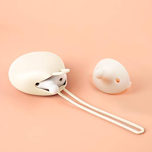 Image of Pacifier Case, Silicone Pacifier Case for Babies, Pacifier Holder Case, Pacifier Storage, Dishwasher Safe. (White)