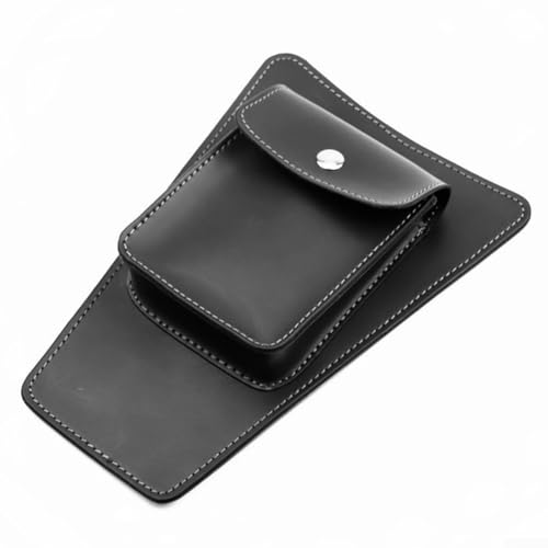 Lecreatekit Borsa da serbatoio per moto, in pelle PU, impermeabile, resistente ai graffi, installazione rapida, cuscino per moto (nero)