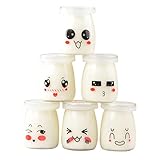 Verre de bouteille de pudding : fabriqué en matériau pour une utilisation longue durée, pots de gelée