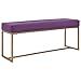 vidaXL Banc Tabouret Siège Banquette Pouf Bout de Lit Bout de Canapé Chambre à Coucher Salon Salle de Séjour Intérieure Maison 120 cm Violet Velours