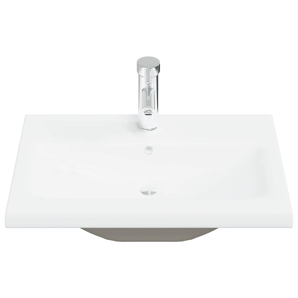 vidaXL Set Mobili da Bagno 5 pz Rovere Sonoma in Legno Multistrato