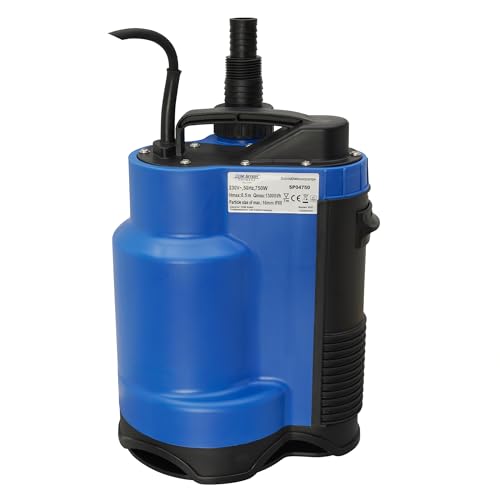Schmutzwasserpumpe CHM GmbH® Drainage Tauchpumpe 13.000 l/h 8,5 m Förderhöhe, 0,85 bar 750 Watt integrierter Schwimmer
