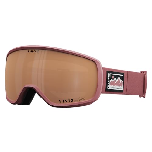 Giro Adult and Youth Balance II Ski and Snowboard Goggles - Dusty Rose All Access Strap with Vivid Copper Lens