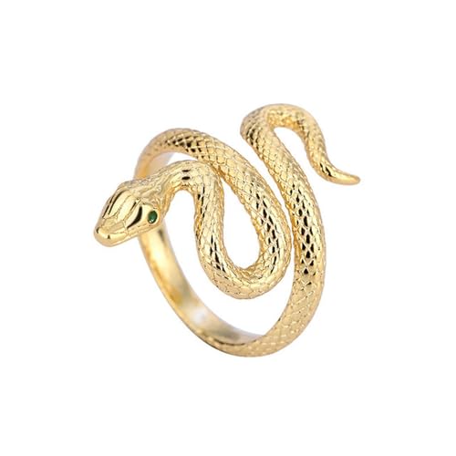 Image of Vintage Silver Snake Ring, 925 Sterling Silver, Adjustable Ring Size, Versatile Accessory for Women, Ideal for Engagement or Wedding