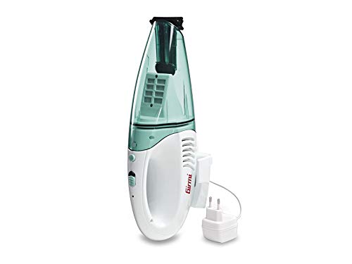 Girmi AP10 Aspirapolvere Ricaricabile Portatile, Wet & Dry Ciclone, 550 Ml, Batteria Al Lithio, 4.8V, Accessori Inclusi, Bianco/Verde Acqua - 4