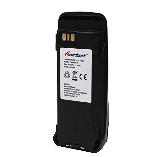 Pmnn4066A Pmnn4077C 2600Mah Li-Ion Battery Compatible For Motorola Xpr6350 Xpr6550 Xpr6380 Xpr6580 Xpr6100 Xpr6300 Xpr6500 Dp3400 Dp3600 Dgp4150 Dgp6150 Xir P8268 Radio (Oem Without Impres Function) #TOP3