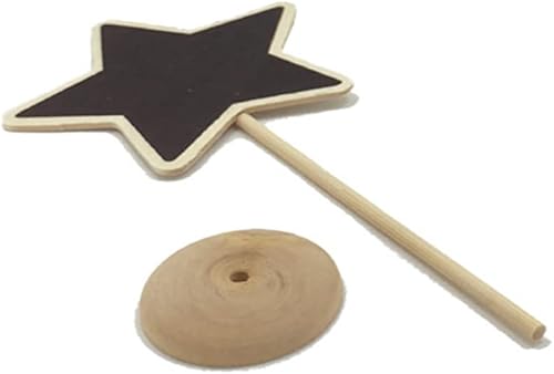 Miniatura 6 de Mini pizarra de tiza 3 piezas carteles colgantes tarjeta de tablero de mensajes con soporte para letreros de comida menú de números de mesa