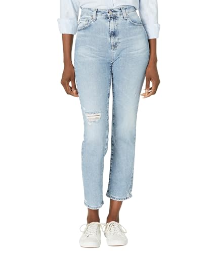 Jean droit Saige AG Adriano Goldschmied denim luxe taille haute pour femme