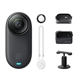 Insta360 GO 3S - 4K小型ウェアラブルVlogビデオカメラ、ハンズフリーPOV、どこでもマウント、手ブレ補正、バッテリー寿命140分、10m防水、AI編集、Apple Find My対応、Vlog/旅行/アウトドア/ペットPOV用 通常版 - 64GB