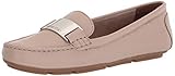 Calvin Klein Women's Lisette Loafer Flat, Light Natural Leather, 9