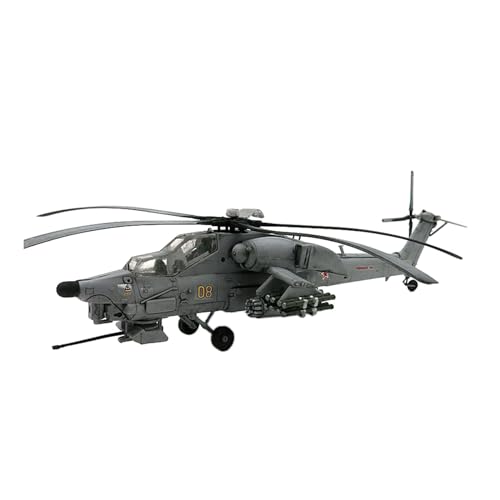 DYNWAVE 1:72 Mi 28 Attack Helicopter Assembly Model Pp Toy Miniature Professional Tabletop Ornaments Lifelike Aircraft Model
