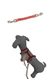 [LaLUCA GOODS] 犬 ショルダーリード 反射ライン 小型犬 中型犬 大型犬 アドバンスモア 02モデル ハンズフリー レッド ダブルナスカンパーツ Sサイズ