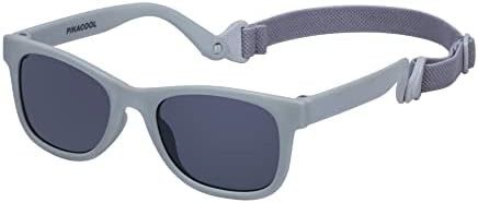 PIKACOOL Baby Toddler Girl Boy Sunglasses with strap for Age 0-24months