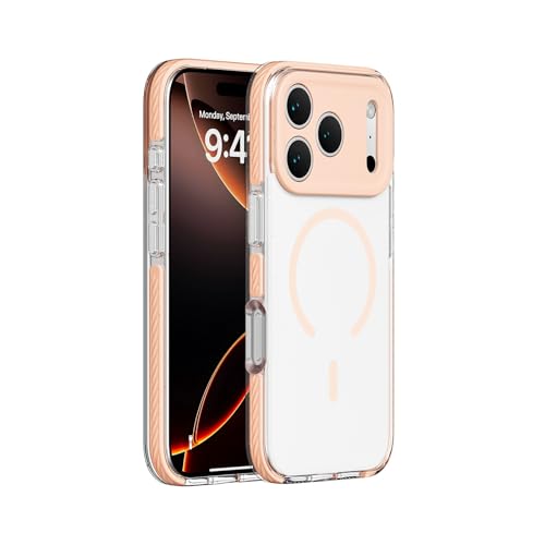 Coque iPhone 15 Pro silicone orange magnétique rigide de qualité supérieure arrière