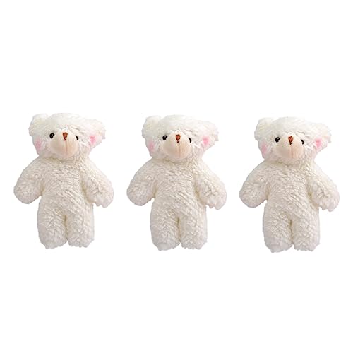 Imagen de Yardwe 3piezas Colgante De Peluche De De Perla Llavero Encantador y Para Bolsos Llaveros De Peluche Para Colgar Juguetes
