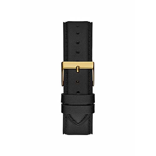 GUESS Leather Analog Gold Dial Men Watch-Wgusgw0389G2, Black Band - Image 4