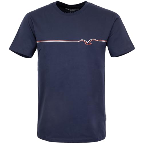 Preisvergleich Produktbild Cleptomanicx Möwe Pufflines T-Shirt Herren (Sky Captain, L)