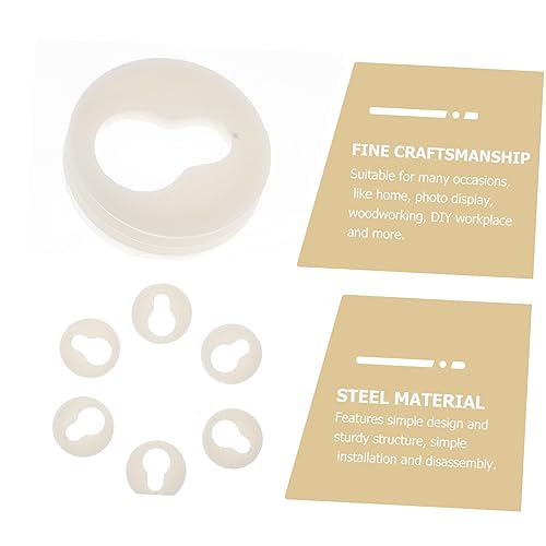 Image of Mipcase 250pcs Round Keyhole Hangers Keyhole Frame Hanger Brackets for Easy Photo and Mirror Hanging Design Simple Installation for Wall and Shelf Displays