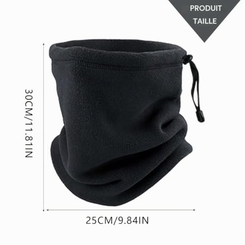 SKHAOVS 4 Pièces Cache cou Hiver, Echarpe Tube Polaire, Tour de Cou Élastique Polaire Fleece, Cache Cou en Polaire, Echarpe Tube Homme Femme, Cache oreilles Coupe vent pour Ski et Cyclisme – vue 2