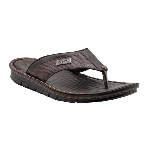 Image of AEROWALK Stylish T-Shape Fashion Slipper for Men | Comfortable | Lightweight | Anti Skid | Casual Office Footwear(SF16)