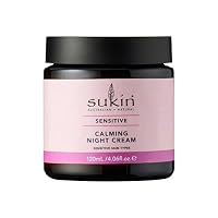 SUKIN SENSITIVE CALMING NIGHT CREAM 120ML with Aloe Vera and Cucumber