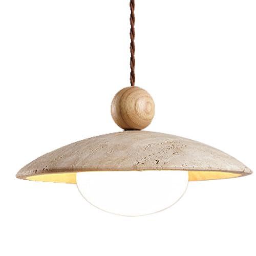 Aioneer G9 Light Source Single Head Pendant Lamp, Modern Industrial Style Marble Chandelier, Ceiling Lighting Fixtures, Living Room Dining Room Kitchen Decoration Hanging Light