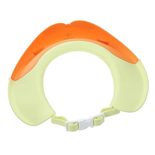 FRCOLOR Shower Cap for Boys and Girls Hair Washing Hat Ear Eye Protection for Toddlers Adjustable Fit Plastic Bathing Hair Wash Sun Shade