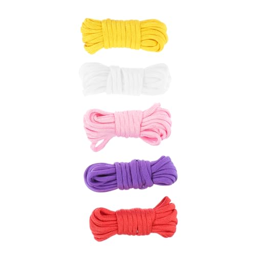 BIUDECO 5 Rolls Tent Rope Cord Heavy Duty Survival Rope for Outdoor Camping Braided Guide Line High Strength and Sturdy Compact and Easy to Carry