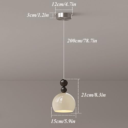 Lustre moderne globe à LED 8W avec trois températures de couleur réglables - 5