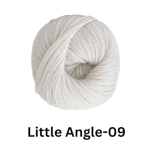 Image of VCR 4 Ply White Little Angle Yarn, 25 Grams, 92 Meters Length, 100% Acrylic Soft Baby Knitting Yarn for Crochet, Newborn Sweaters, Soft Baby Socks, Mittens and Leggings, Pack of 1