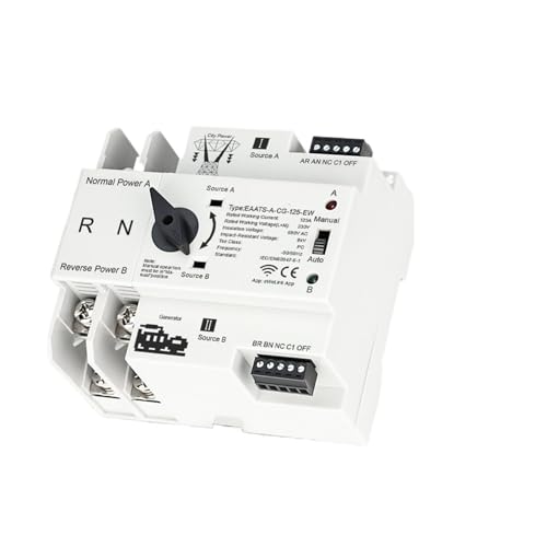 Sélecteur électrique automatique 2P évite les pannes d'alimentation 125A AC 230V