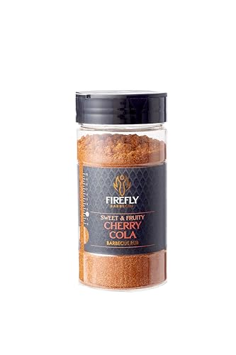 Firefly BBQ Quality Cherry Cola BBQ Rub - Irresistible Unique Flavour Fusion, Made with The Finest Ingredients, Perfect for Grilling, Smoking, or Roasting Pork, Chicken, Beef, & Veggies 300ml